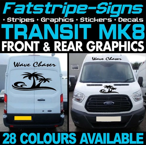 para adaptarse a FORD TRANSIT MK8 L2 L3 PEGATINAS GRÁFICAS RAYAS FURGONETA AUTOCARAVANA ST - Imagen 1 de 2