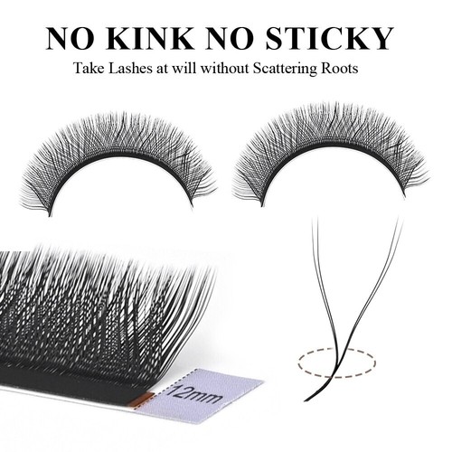 NAGARAKU YY Shape L Curl Natural Eyelash Extension Hand Woven Premium Soft Lash - 第 4/10 張圖片