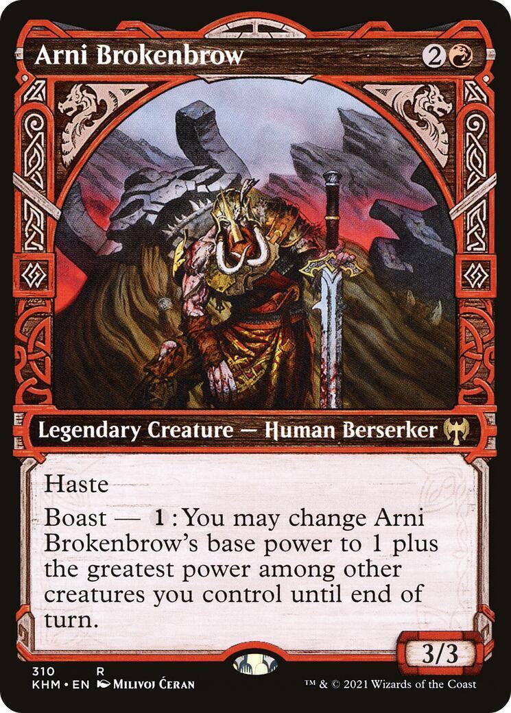 Arni Brokenbrow 2x FOIL KHM MTG Kaldheim Rare MINT red Arni Brokenbrow 2x FOIL KHM MTG Kaldheim Rare MINT red