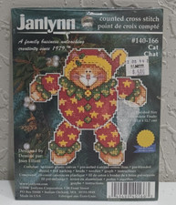 Janlynn Christmas Cat Plastic Canvas Counted Cross Stitch Kit 140-166 SEALED