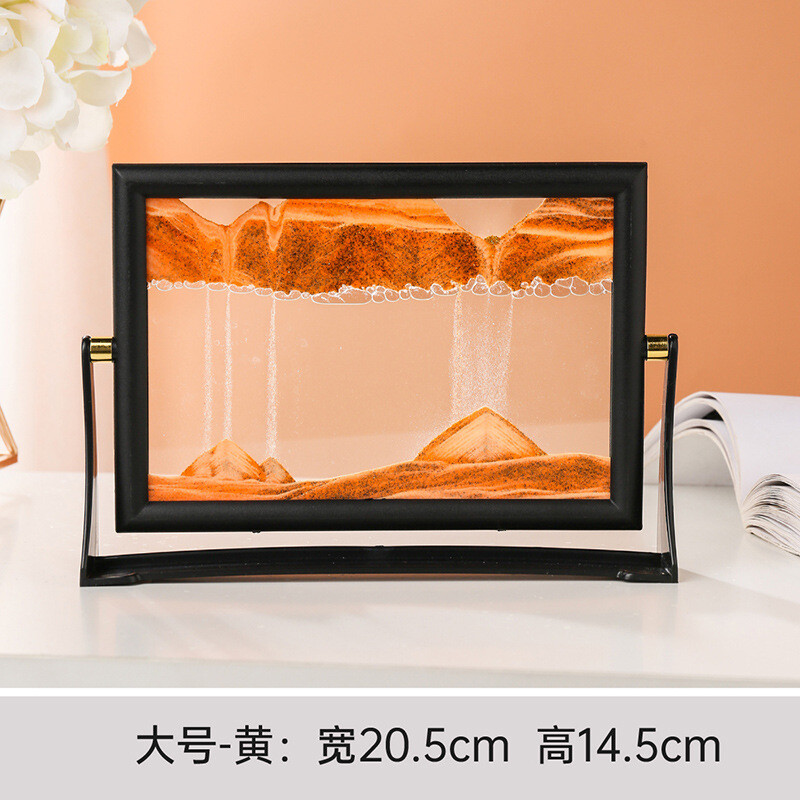 3D Moving Sand Art Picture Rotatable Glass Quicksand Painting Deep Sea Sandscape - Picture 22 of 29
