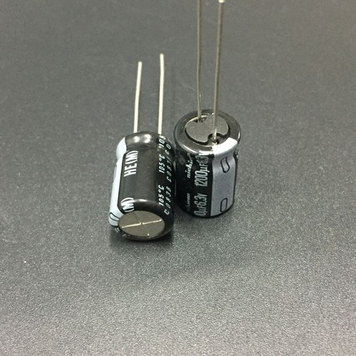 100 pièces condensateur basse impdance 6,3 V 1200 uF 6,3 V Nichicon HE 10x16 mm - Photo 2/2