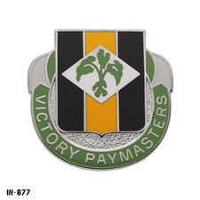 24th Finance Battalion ~ Victory Paymasters ~ US Army DUI Crest Pin Vanguard NEW