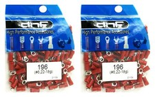  200 PACK 22-18 GAUGE RED RING TERMINALS ELECTRICAL WIRE CONNECTORS 6