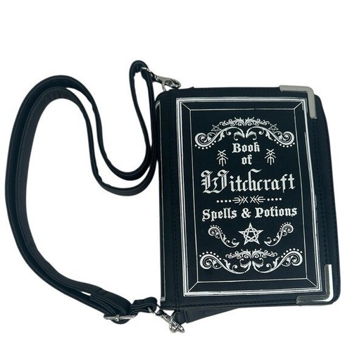 Hot Topic Witchcraft Spells & Potions Book Crossbody Bag Goth Practical Magic