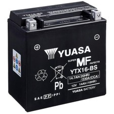 Batterie für Kawasaki VN 1500 P Mean Streak 02 YUASA YTX16-BS AGM geschlossen