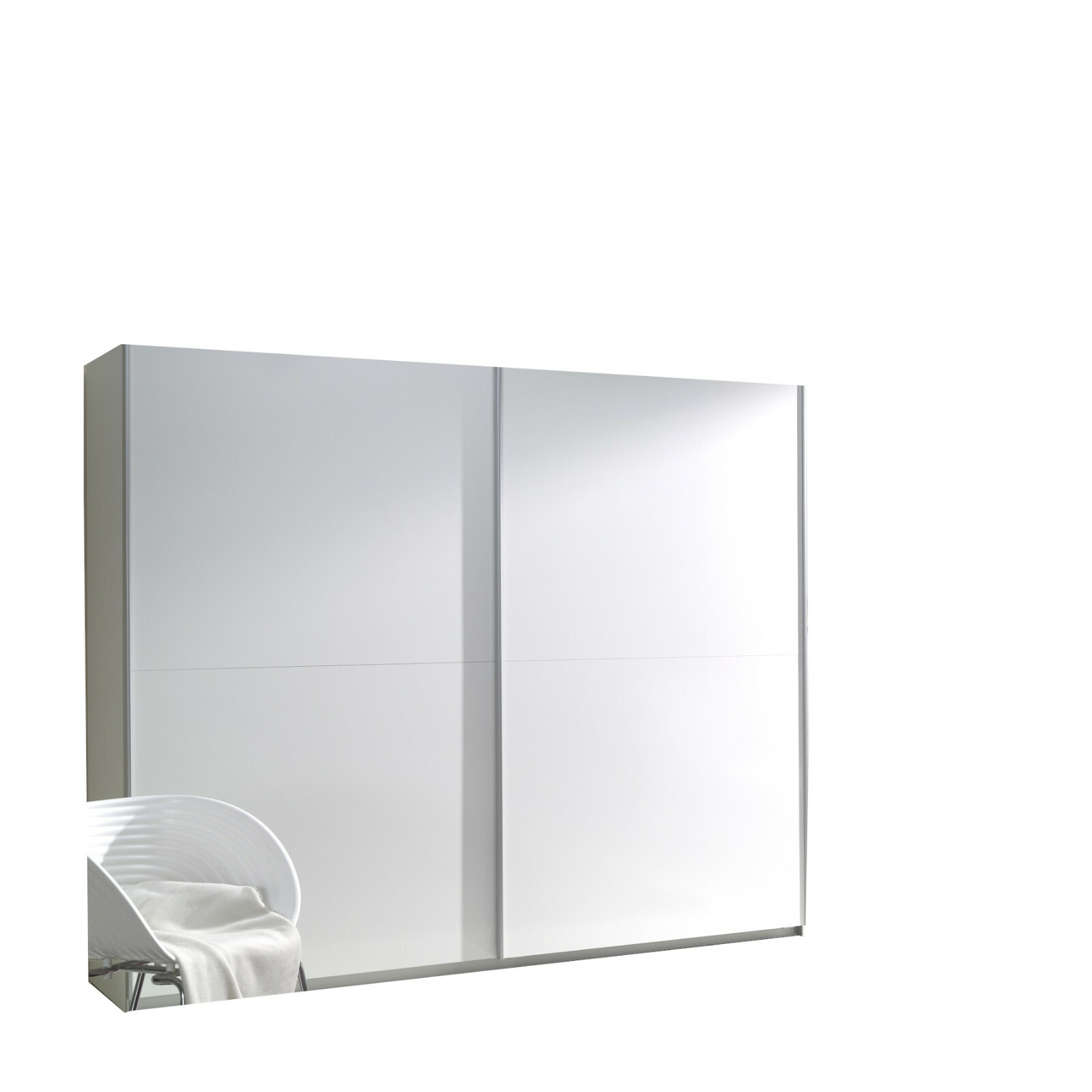 Armoire rangement Penderie avec étagères 2 Portes coulissantes brillant MAXI 3 Armoire rangement Penderie avec étagères 2 Portes coulissantes brillant MAXI 3