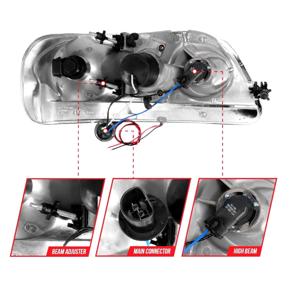 Faros proyectores Anzo, Usa 111503 para Ford Expedition Foto 2 de 4