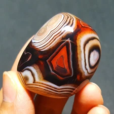 HOT40G Natural Polished Banded Agate Crystal Madagascar 5958+