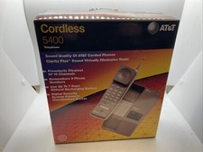 AT&T 5400 10 Channel Cordless Phone Desk/Wall Telephone Vintage NEW Collectible