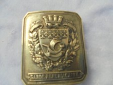 boucle de ceinturon troupe francaise  de garde republicain de 2 guerre