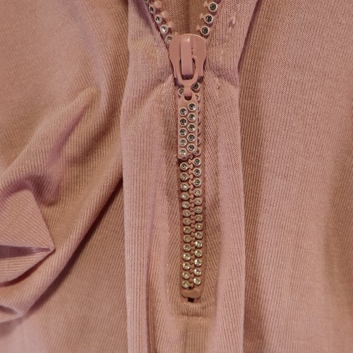 Quiz Damen Pullover Pulli Größe S Rosa Kurzarm V-Ausschnitt Loose Fit - Bild 3 von 8