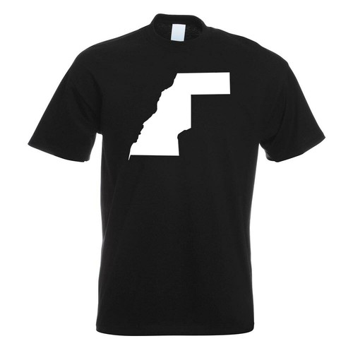 Westsahara Umriss Kontur  T-Shirt Motiv bedruckt Funshirt Design Print  - Picture 1 of 19