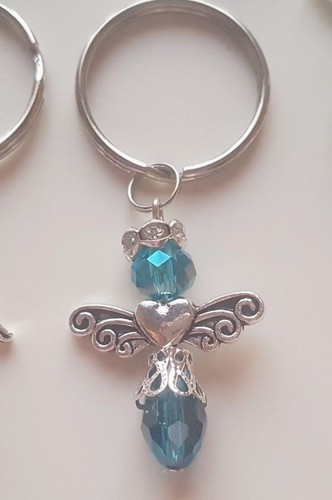 Guardian Angel Keyring∞Handmade∞Loved One∞8 Colours∞Glass Beads∞Gift Wrapped - 第 15/15 張圖片