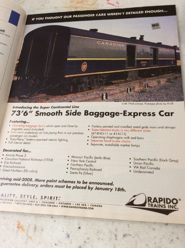 MODEL RAILROADER TRAIN MAGAZINE January 2008 - Picture 8 of 8