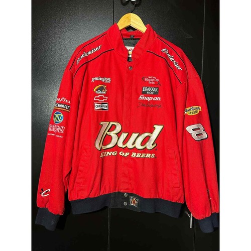 Vintage Nascar Budweiser Racing Jacket Chase Authentics XL - Picture 1 of 9