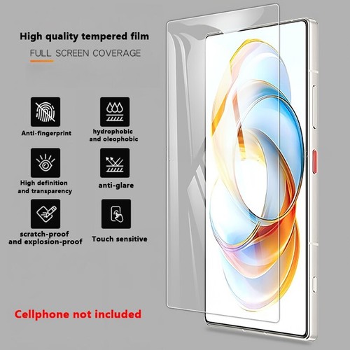 Transparent Flat-Screen Tempered Glass Protective Film For ZTE nubia Z70 Ultra - Picture 2 of 6