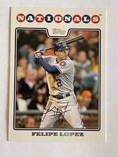 2008 TOPPS FELIPE LOPEZ #308 2B WASHINGTON NATIONALS BASEBALL CARD