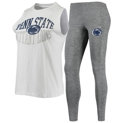 Women's Concepts Sport Charcoal/White Penn State Nittany Lions Tank Top &