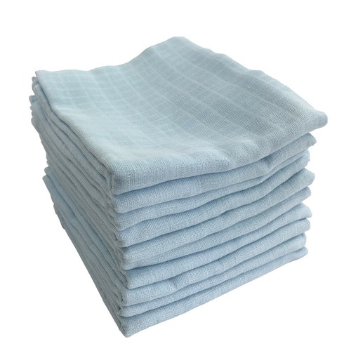 CONFEZIONE DA 10 pannolini di garza teli sputa panni di garza 80 x 70 cm ÖKO-TEX Muslin mussola - Foto 17 di 35