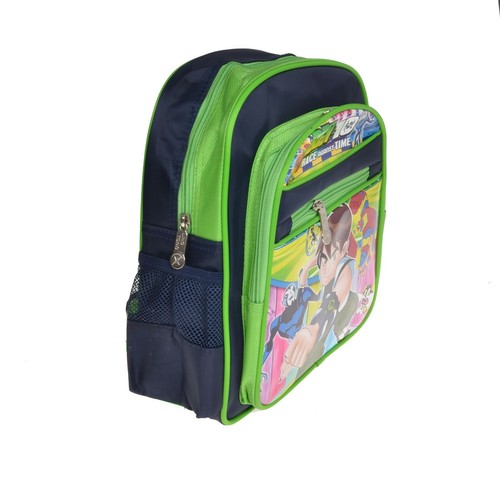 Ben10 Cartoon Character School Bag/ Backpack (Green/ Navy Blue) Kids/ FREE SHIP - Picture 2 of 4