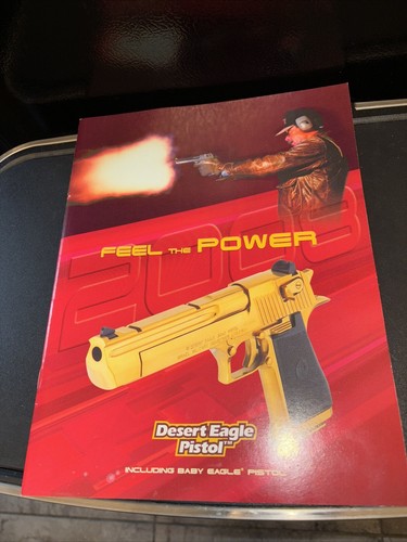 Vintage 2008 DESERT EAGLE PISTOLS PAMPHLET - "FEEL THE POWER"