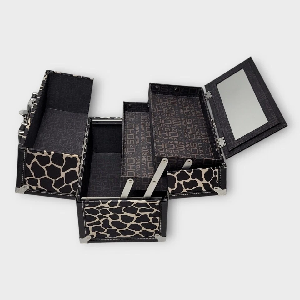 London SOHO Нью-Йорк черный и белый жираф печать макияж поезд жесткий чехол коробка - Изображение 3 из 4