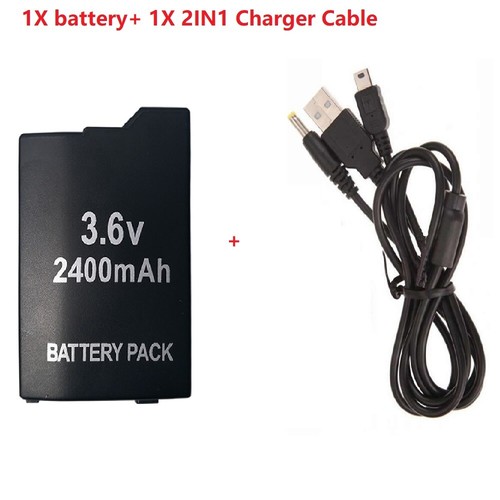 Batería de repuesto + Cable USB 2 en 1 para Sony PSP 2000 2001 2006 3000 3001 3006 - Imagen 11 de 30