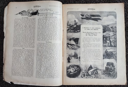 Motor Cycle Magazine 1916 Military Notes 1917 7-9 hp Harley Davidson FreeUKPost - Picture 4 of 8