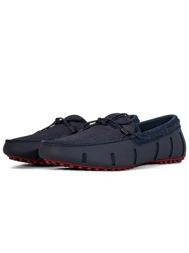 Loafer Braided Driver Swims Lace Lux Navy TwqX84