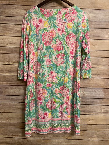 Lilly Pulitzer Sophie Shift Dress Pear Necessities Size Medium UPF 50 NEW Pink - Picture 6 of 6