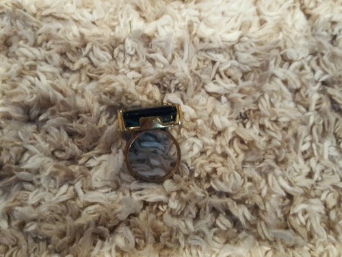 Kendra Scott Azure Blue Cocktail Ring Size 6 - Photo 5 sur 5