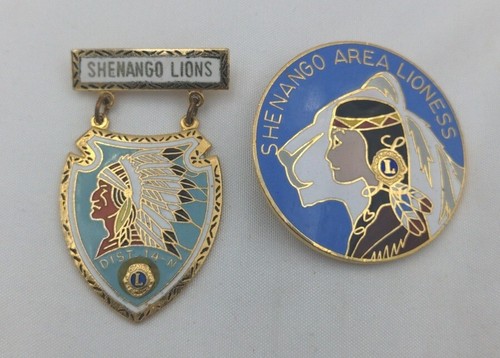 Lions Club International Shenango Dist 14-N 2 Pins - Picture 1 of 3