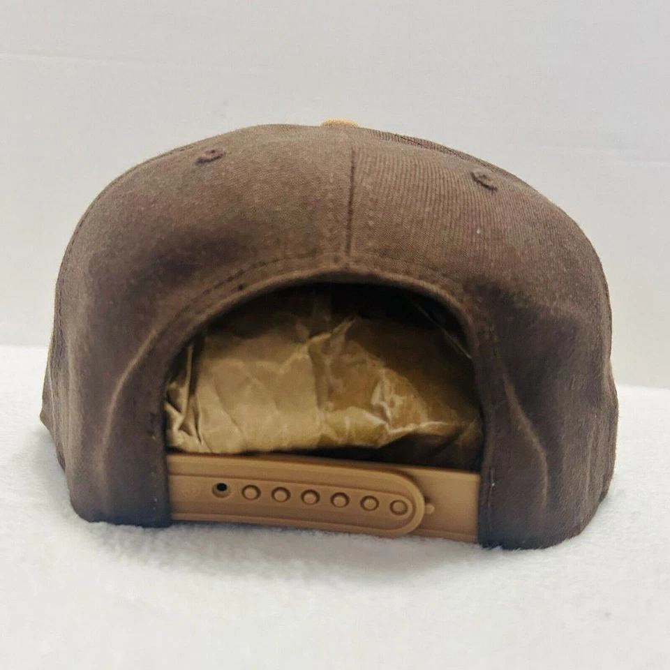 '47 Brand Brooklyn Nets No Shot 2-Tone Captain Snapback Hat Cap Adjustable Brown - Image 4 of 4