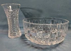 2-Piece Vintage Waterford Lismore 5" Candy Finger Bowl AND Waterford Posey Vase