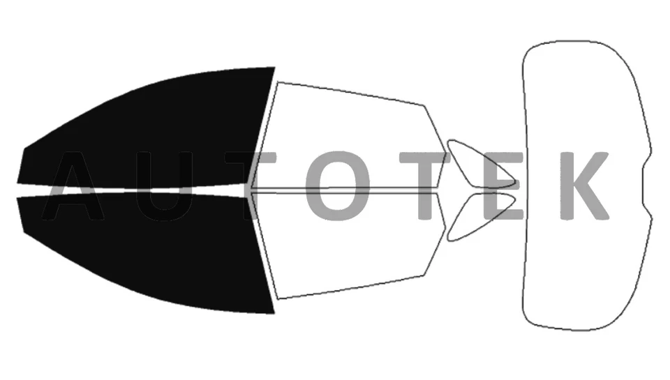 Película precortada ventanas delanteras de dos puertas CORTE DE COMPUTADORA tinte para Mazda CX-3 2016-2021 Foto 2 de 4