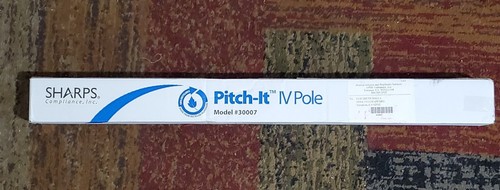 Sharps Compliance, Inc. 30007 Pitch-It IV Pole Extends to 6’ - Afbeelding 1 van 4