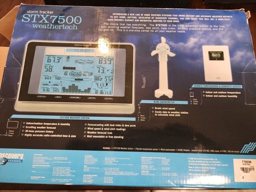 Storm Tracker STX7500 Weathertech Scrolling Forecasts Wind Speed More READ - Picture 12 of 12