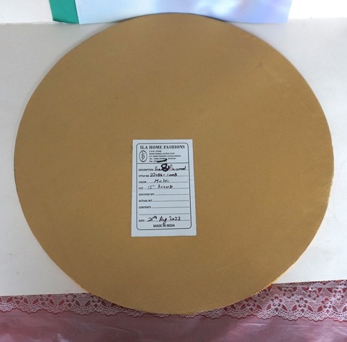 Beaded Round Floral 15" Charger Table placemat India - Picture 3 of 4