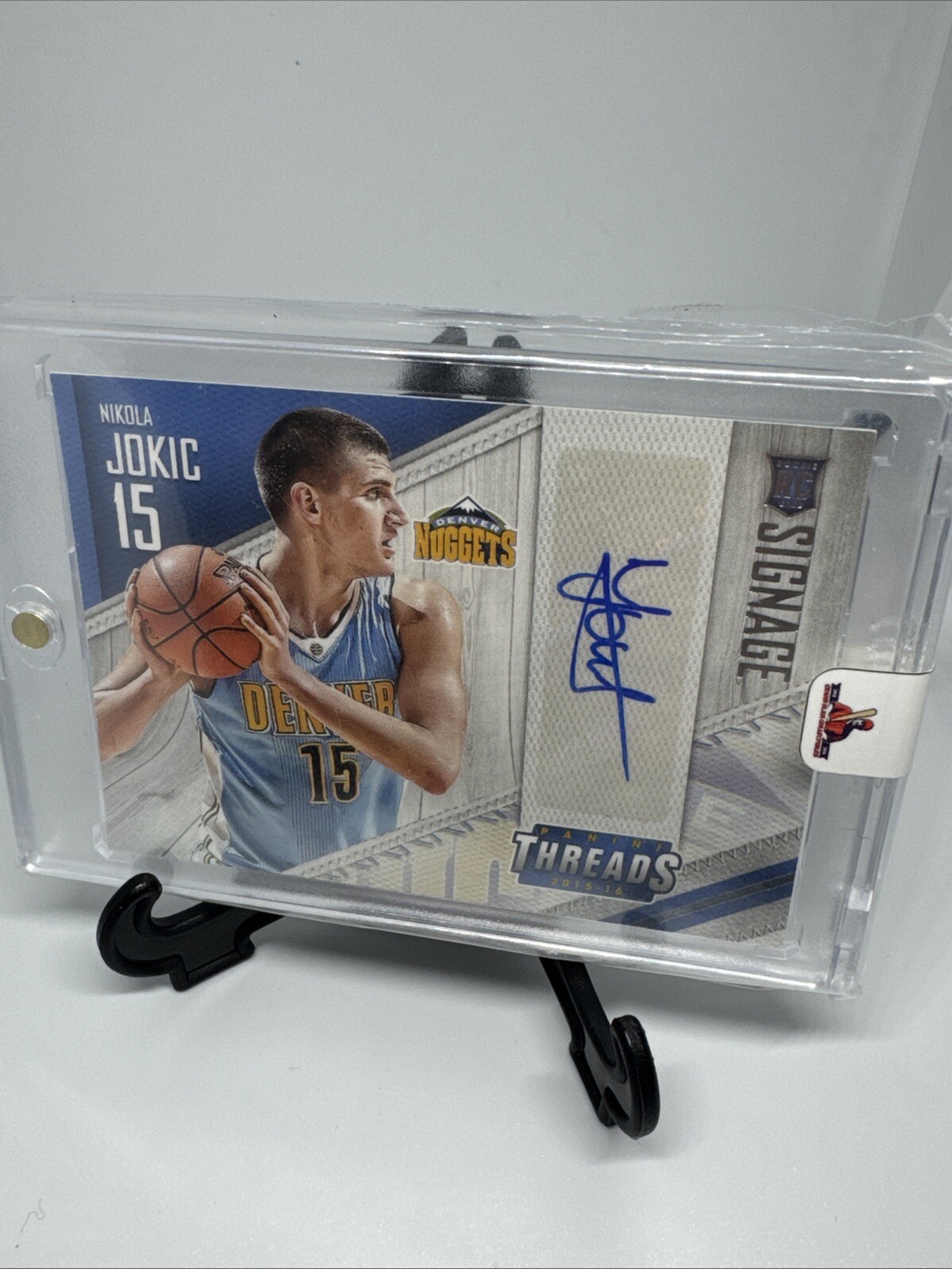 2015-16 Panini Threads Nikola Jokic Signage Rookie Autograph Denver Nuggets