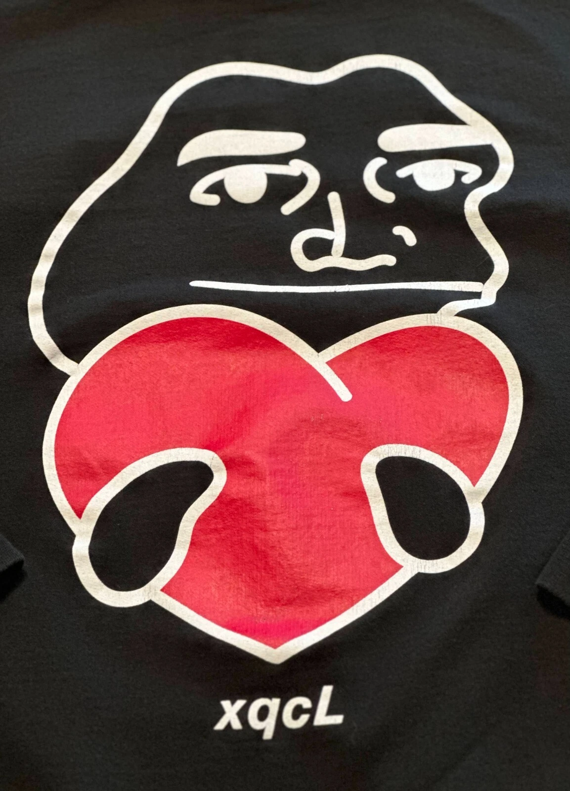 Felpa con cappuccio xQc Merch (edizione San Valentino 2020) taglia small