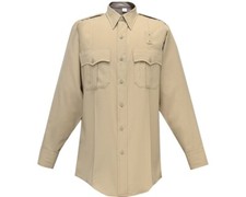 FLYING CROSS 05W84 JUSTICE POLY/WOOL MEN 16X32 UNIFORM SHIRT L/S SILVERTAN