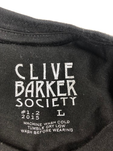 VERY RARE Clive Barker Society Official Collectible Lot w/ Pin & Pinhead Shirt L - Picture 8 of 8