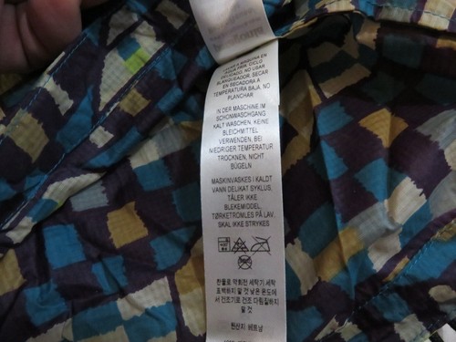Patagonia Hombre Grande y Alto Talla 3XL Fitz Roy Patchwork Cortavientos en Azul Aseguramiento - Imagen 8 de 11