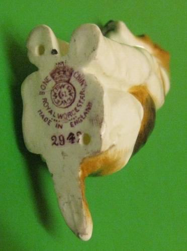 Vintage Royal Worcester Doris Lindner Hundefigur-DRAHTHAARTERRIER 2942 - 1940 - Bild 4 von 4