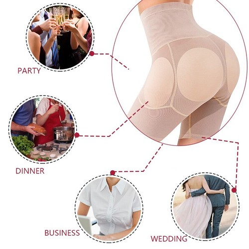 Women Hip Enhancer Padded Shapewear Fake Ass Girdle Control Body Shaper Panties - Picture 7 of 30