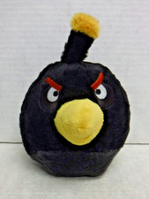 Black Bomb Bird Angry Birds Rovio 5" Plush 040124AST