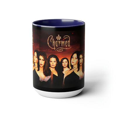 Tasse Céramique Charmed + Dessous De Verre Bois - Coffret Cadeau 325 Ml, Design Photo, Lavable Lave-vaisselle - 6