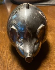 Vintage Piggy Bank-Silver plated-Pig-DANA DFA (Denmark)
