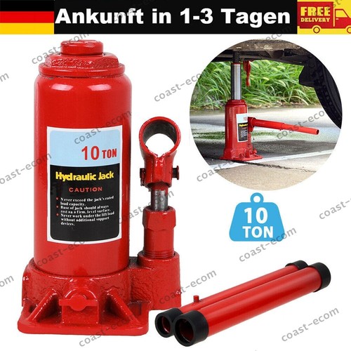 Hydraulischer Stempelwagenheber Wagenheber 10T Tonnen KFZ Auto Stempelheber